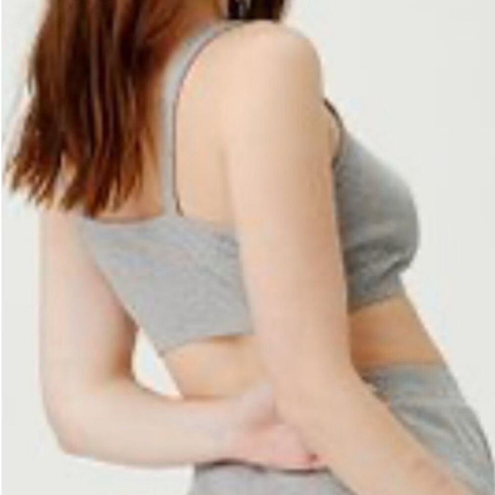 Free People Gray Oh Ribs Bralette Sz M - Picture 12 of 14